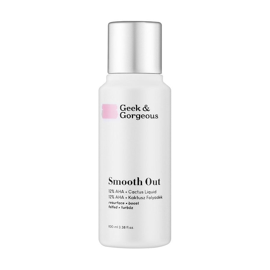 Ексфоліант для обличчя Geek &amp; Gorgeous Smooth Out 12% AHA + Cactus Liquid з AHA кислотами та екстрактом кактуса, 100 мл